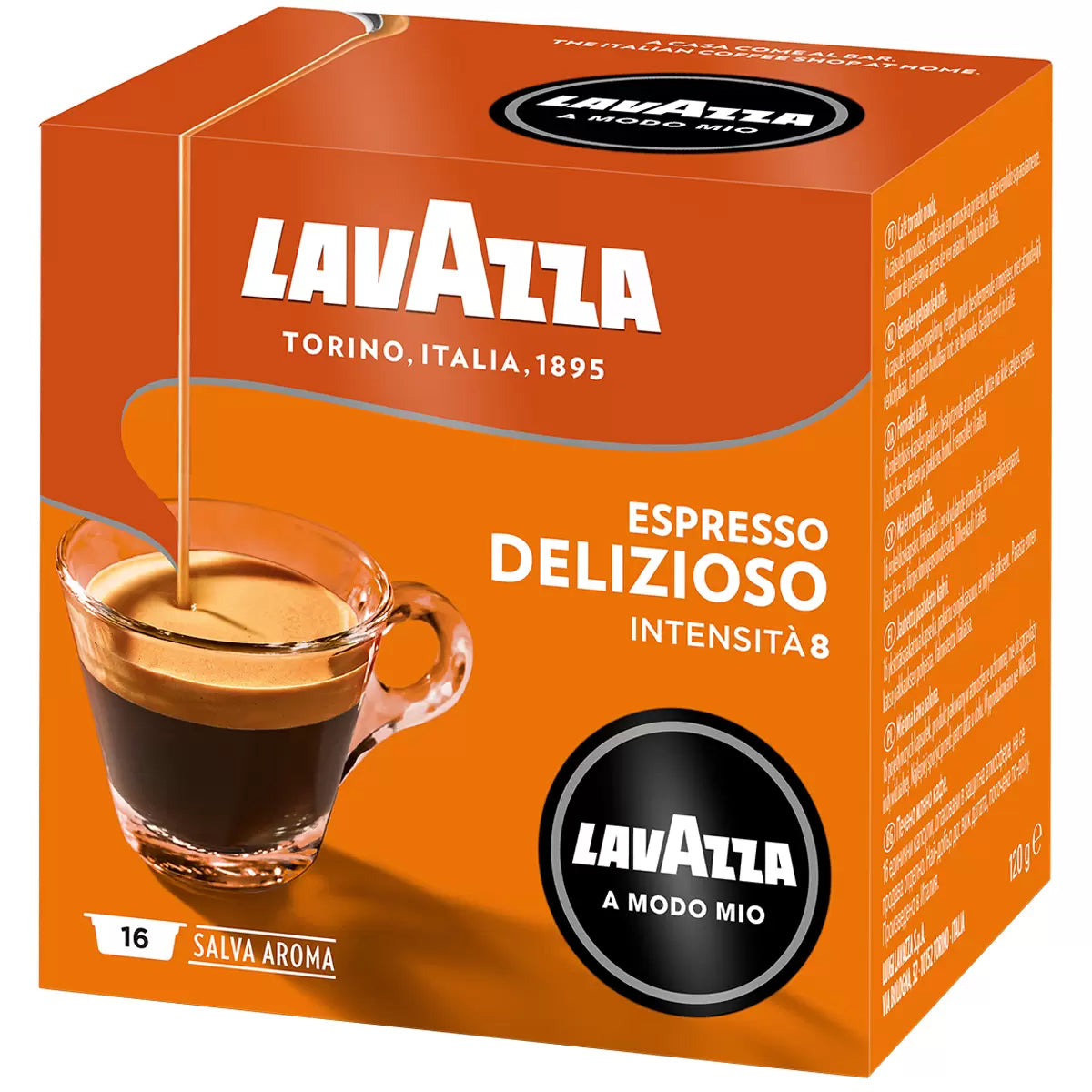 Lavazza A Modo Mio Delizioso Coffee Capsules 96 Pack