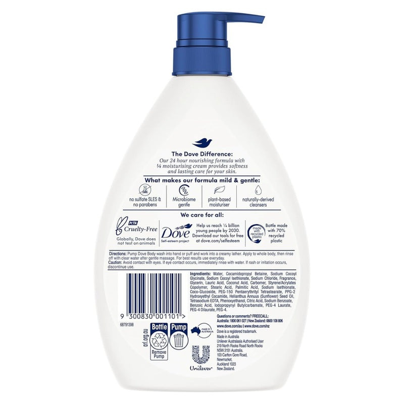 Dove Triple Moisturising Body Wash 2 x 1L