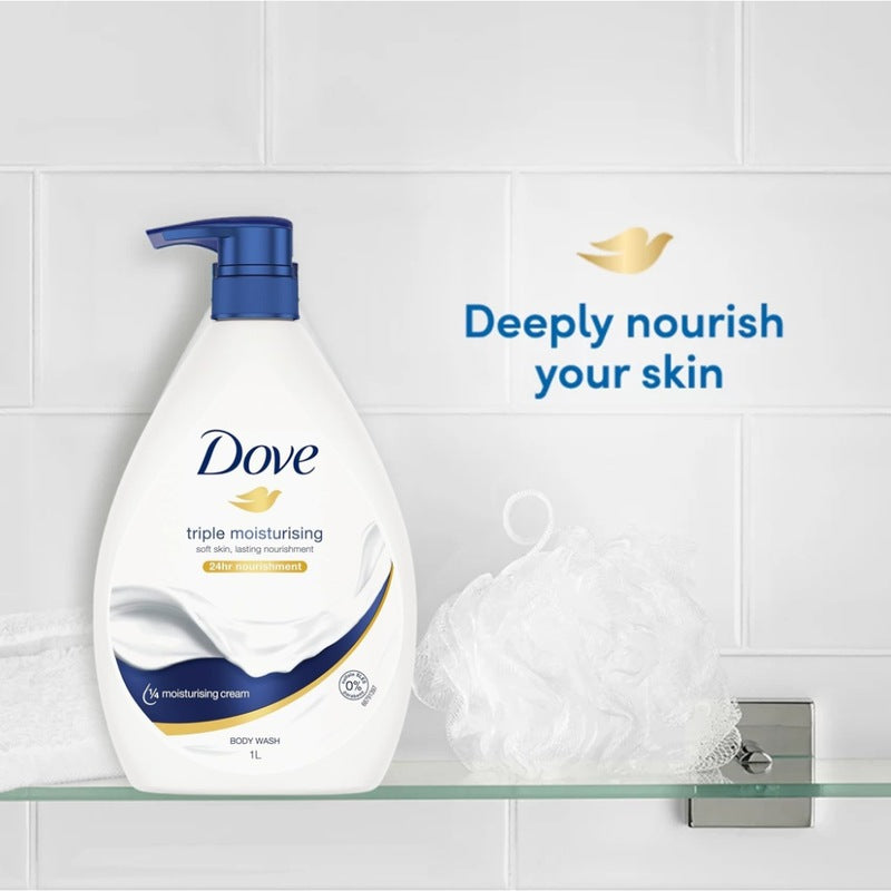 Dove Triple Moisturising Body Wash 2 x 1L