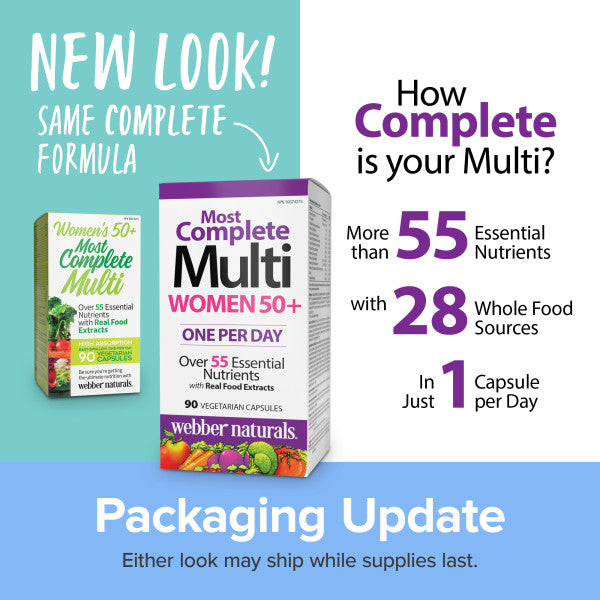 webber naturals Women’s 50+ Most Complete Multi - 2 x 90 vegetarian capsules