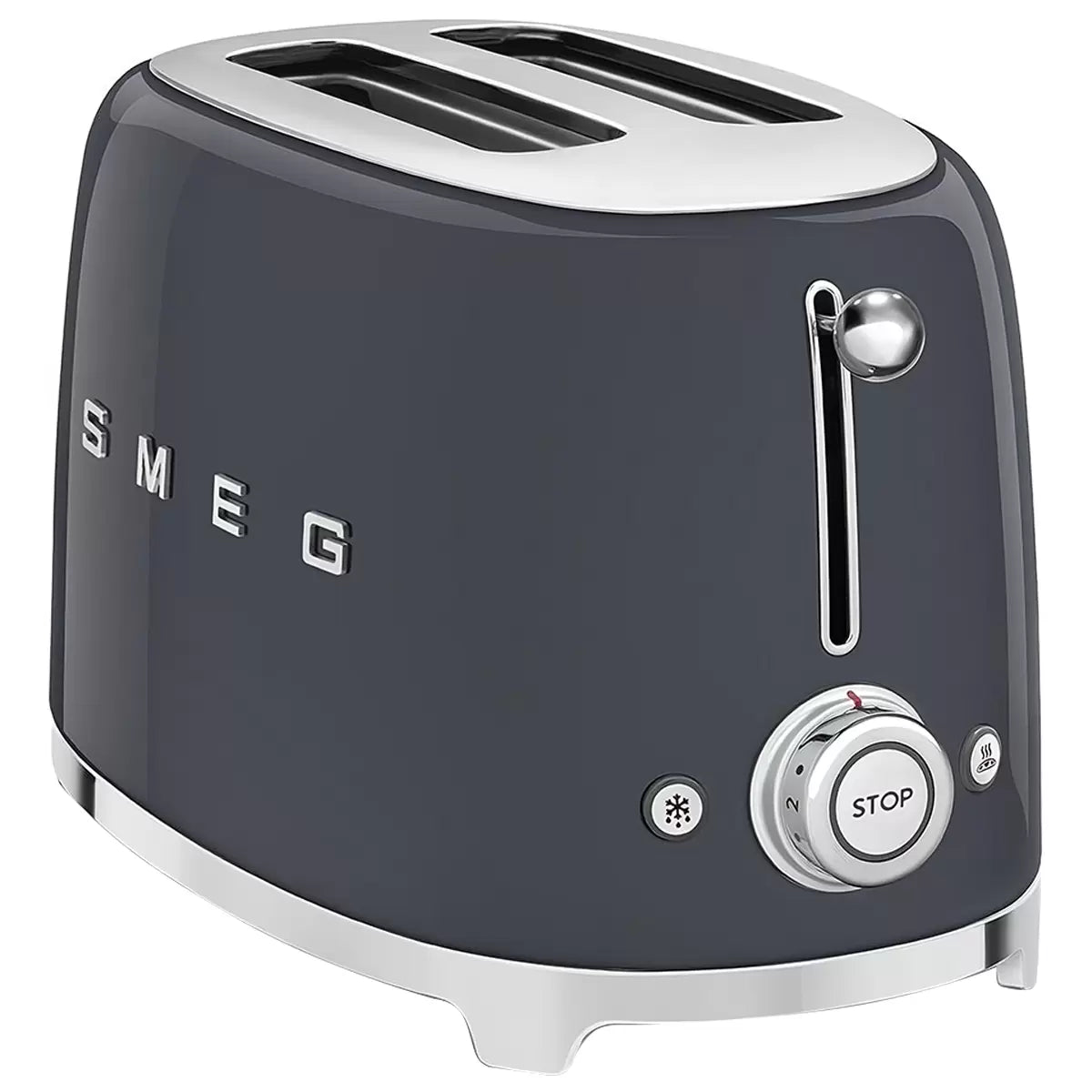 Smeg 50's Style Toaster 2 Slice Slate Grey